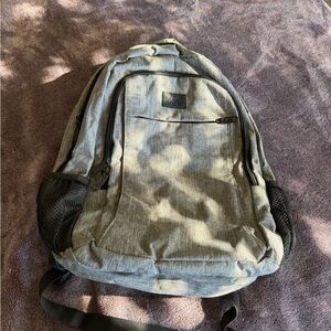 Matein Grey and Black Travel Business Backpack With Laptop Compartment